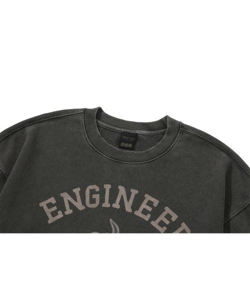 Свитшот Engineer Hoppy Pigment, Smoke Black