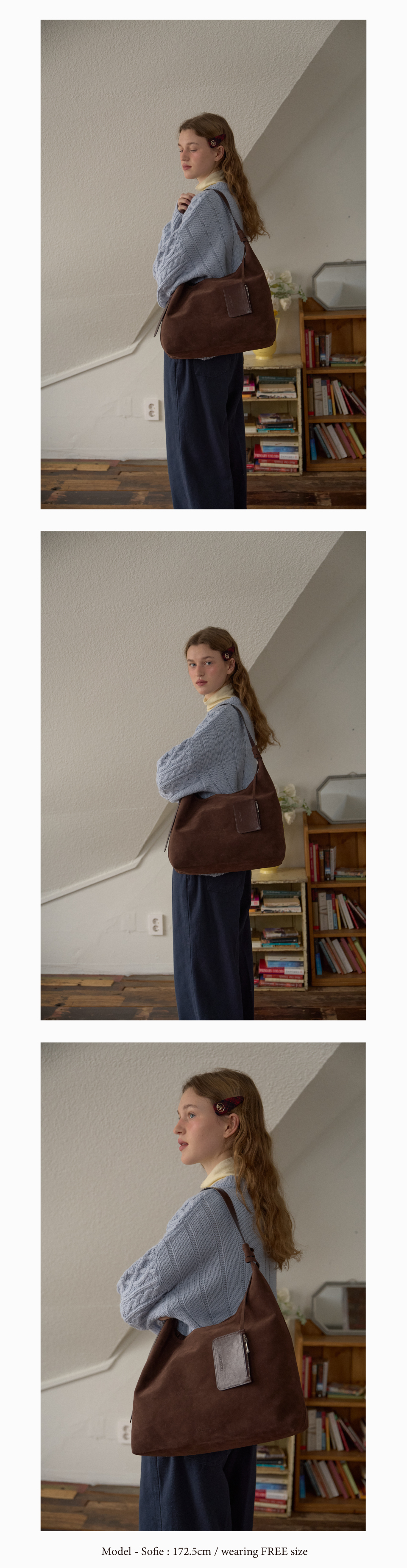 ◆ANOETIC◆ ANC CLASSIC HOBO BAG & CARD WALLET SET_BROWN MUSINSA | ANOETIC ANC SUEDE HOBO BAG & CARD WALLET SET_BROWN