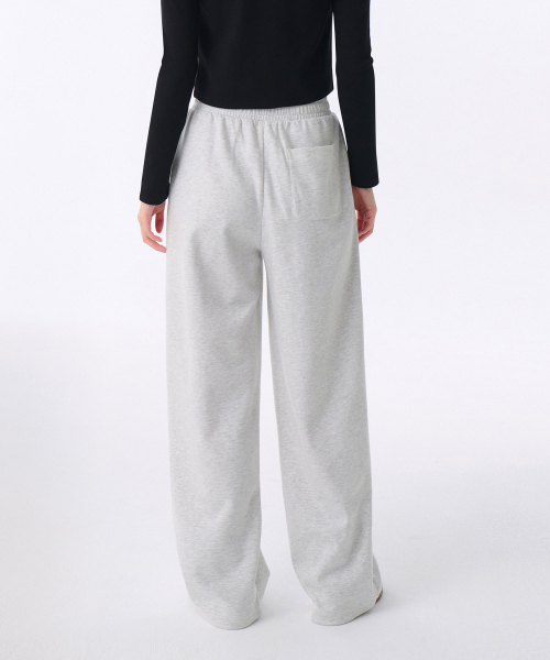 Женские широкие спортивные брюки Melange Light Grey