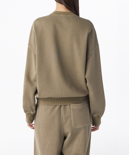 Женский пигментный оверсайз свитшот [Beige]