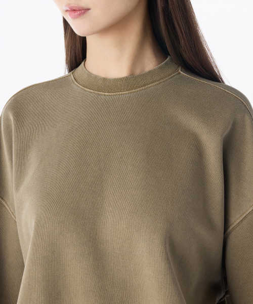 Женский пигментный оверсайз свитшот [Beige]
