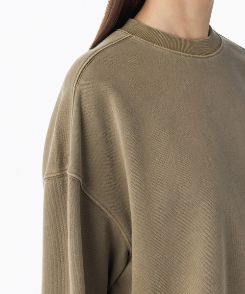 Женский пигментный оверсайз свитшот [Beige]