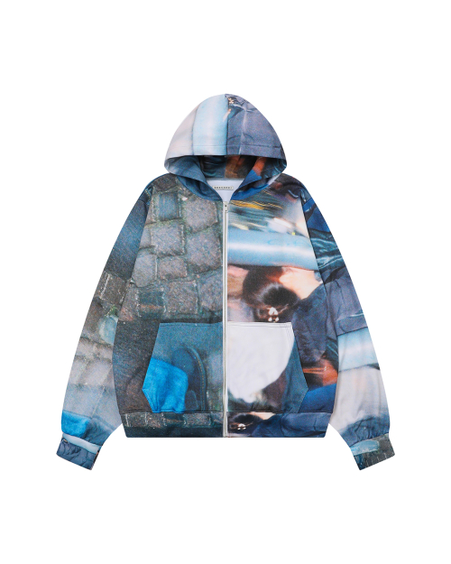 PRINTING ZIP HOODIE (People1)