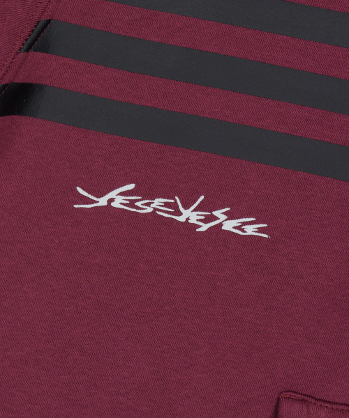 Tenga x Y.E.S Stripe Hoodie Burgundy
