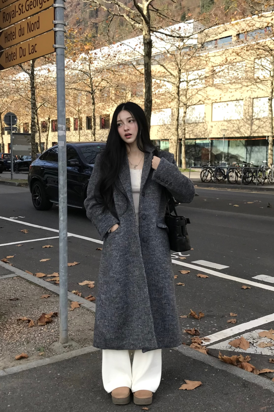 ☆韓国人気☆ウールマキシコート/KHAKIPOINT☆ MUSINSA | KHAKIPOINT Wool Maxi Coat (gray)