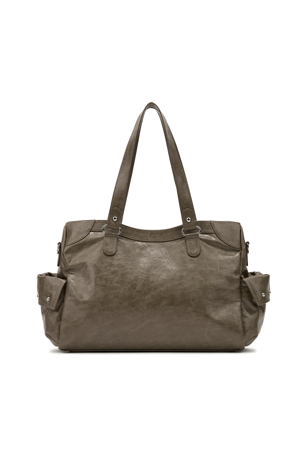 韓国大人気 【DEINET】 STUD POCKET BIG BAG DEINET Stud Pocket Big Bag in Khaki / DEINET Shoulder Bag | eBay