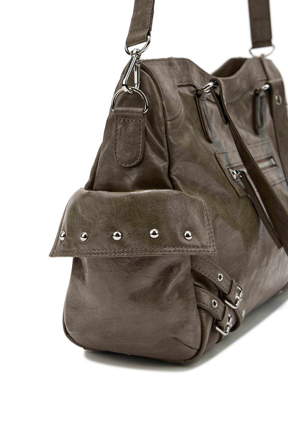 【DEINET】 STUD POCKET BIG BAG ★韓国商品 DEINET Stud Pocket Big Bag in Black / DEINET Shoulder Bag | eBay