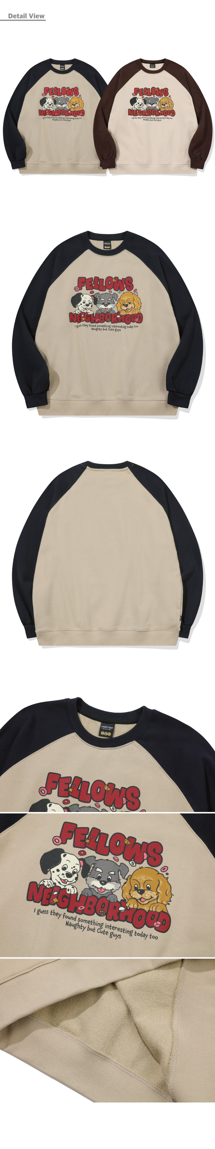 MUSINSA | CPGN STUDIO Fellow Raglan Sweatshirt Navy