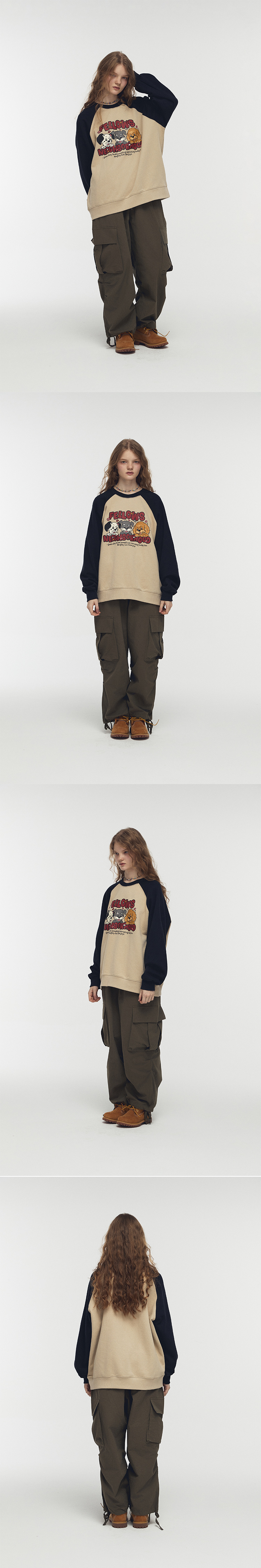 MUSINSA | CPGN STUDIO Fellow Raglan Sweatshirt Navy