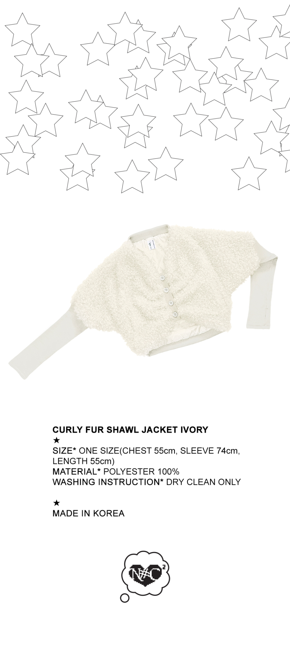 【NOFFICIALNOFFICE】CURLY FUR SHAWL JACKET MUSINSA | NOFFICIALNOFFICE Curly Fur Shawl Jacket Ivory
