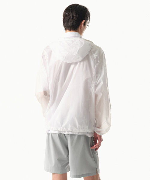 CITY LEISURE AIR WEIGHT SHEER WINDBREAKER JACKET [WHITE]