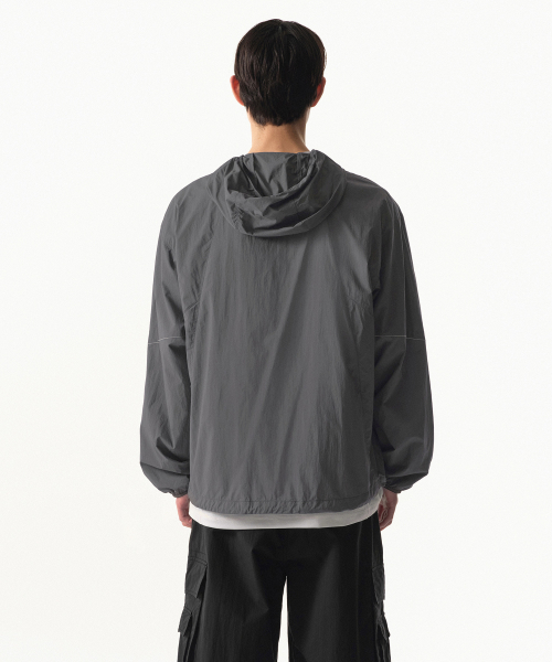 CITY LEISURE LIGHTWEIGHT STITCH WINDBREAKER JACKET [GREY]