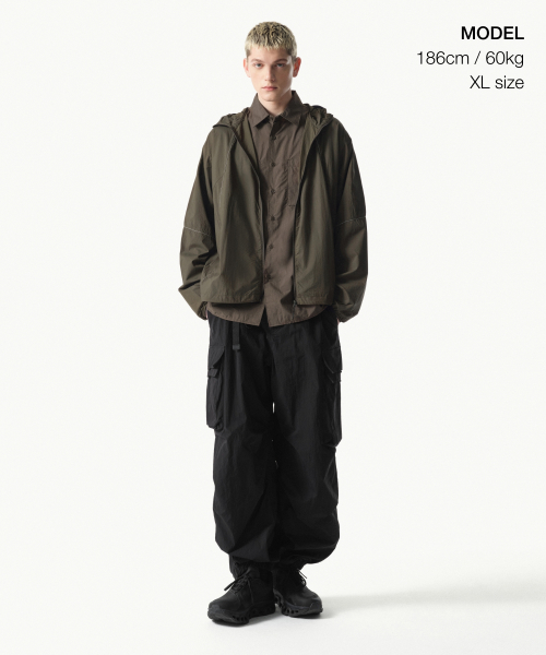 CITY LEISURE LIGHTWEIGHT STITCH WINDBREAKER JACKET [OLIVE GREEN]
