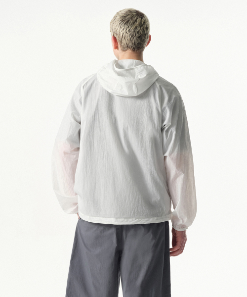 CITY LEISURE LIGHTWEIGHT PACKABLE WINDBREAKER JACKET 2 [WHITE]
