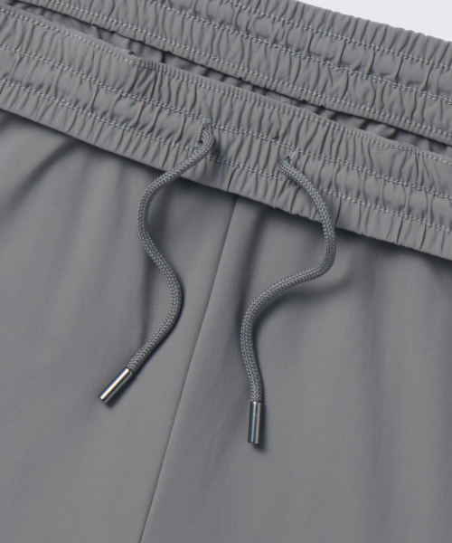 COOLTANDARD COOLING DEEP TUCK WIDE BANDING PANTS [MEDIUM GREY]