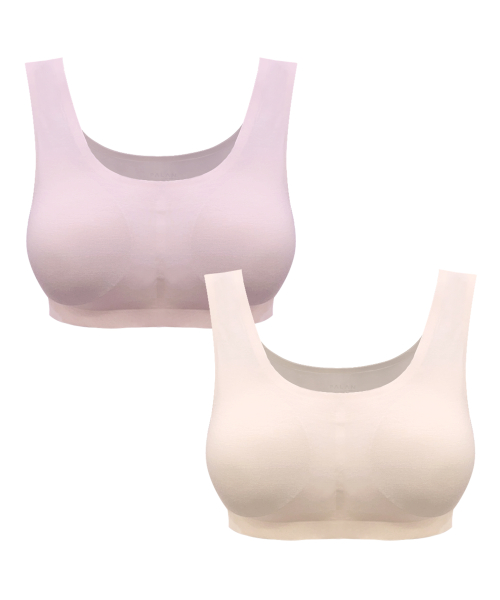 Бесшовный топ-бра из модала [2PACK]