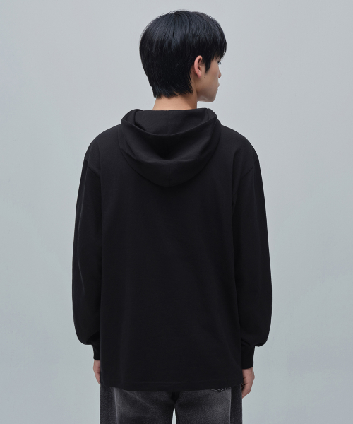 Лонгслив с капюшоном (Black)