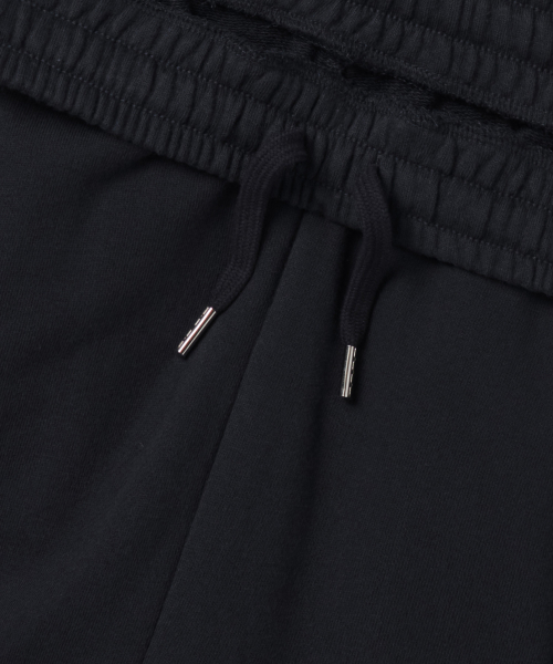 ONE TUCK CARGO BERMUDA SWEAT PANTS [BLACK]