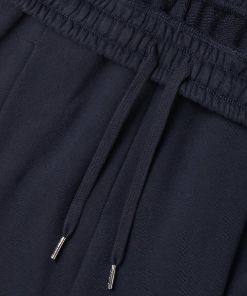 ONE TUCK LONG BERMUDA SWEAT PANTS [NAVY]