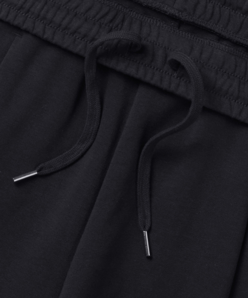 COOLTANDARD ONE TUCK BERMUDA SWEAT PANTS [BLACK]
