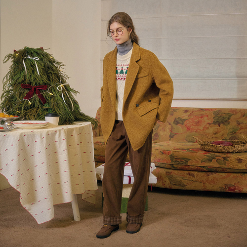SR_Vintage loose fit wool blazer