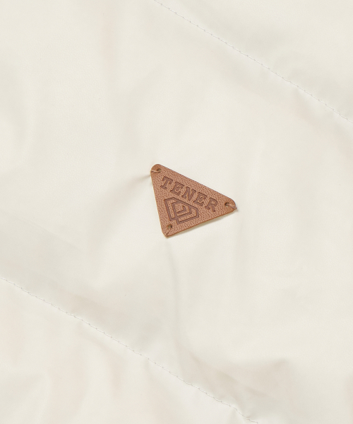 Patch Leather Padded-White