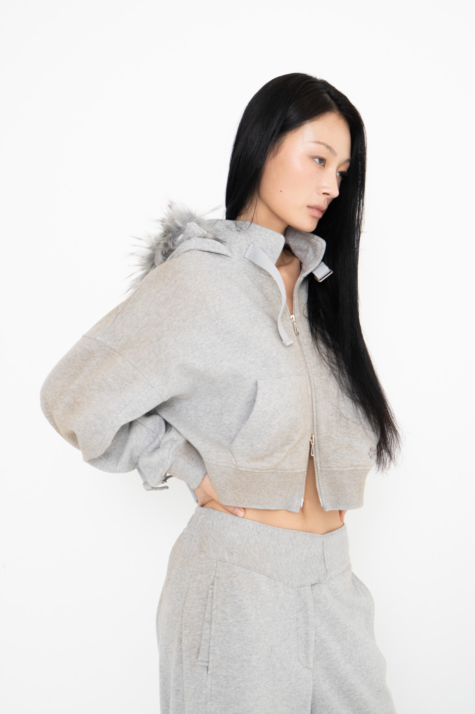 ◆2000Archives◆ BELTED SWEATPANTS MELANGE GREY 2A24HWPT01GY MUSINSA | 2000ARCHIVES BELTED SWEATPANTS (MELANGE GREY)