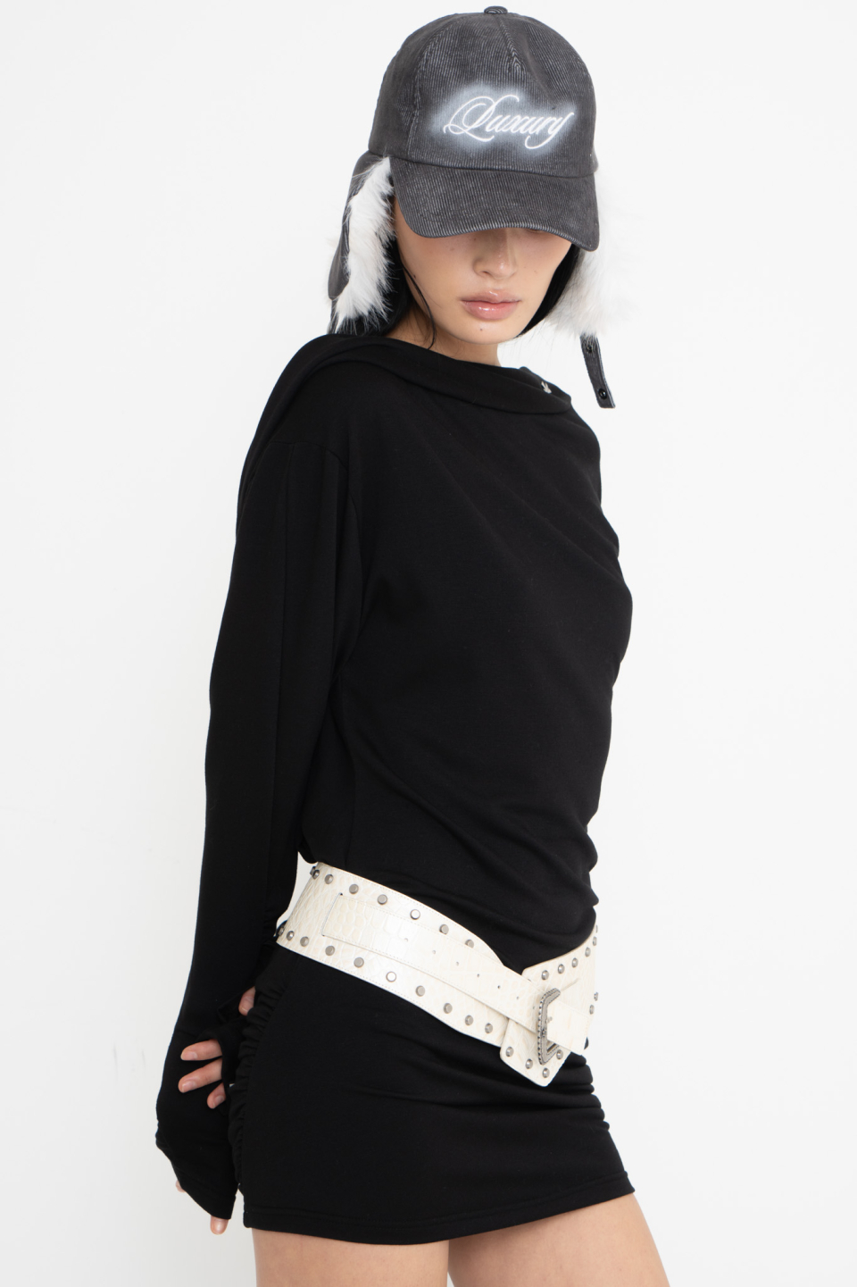 ◆2000Archives◆ COWBOY STUD BELT IVORY 2A24HWAC05WHOS MUSINSA | 2000ARCHIVES COWBOY STUD BELT (IVORY)