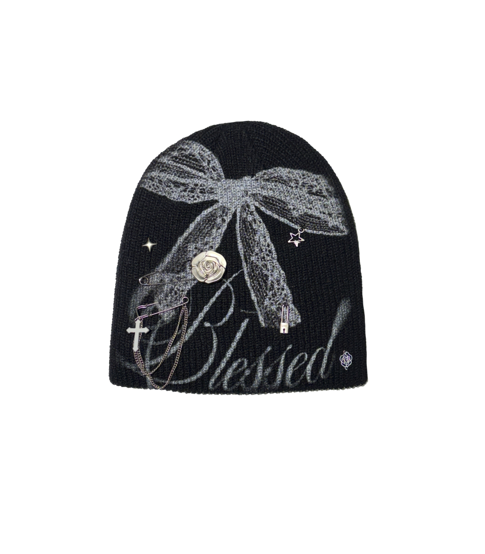 2000아카이브스(2000ARCHIVES) BLESSED BEANIE (BLACK) - 사이즈