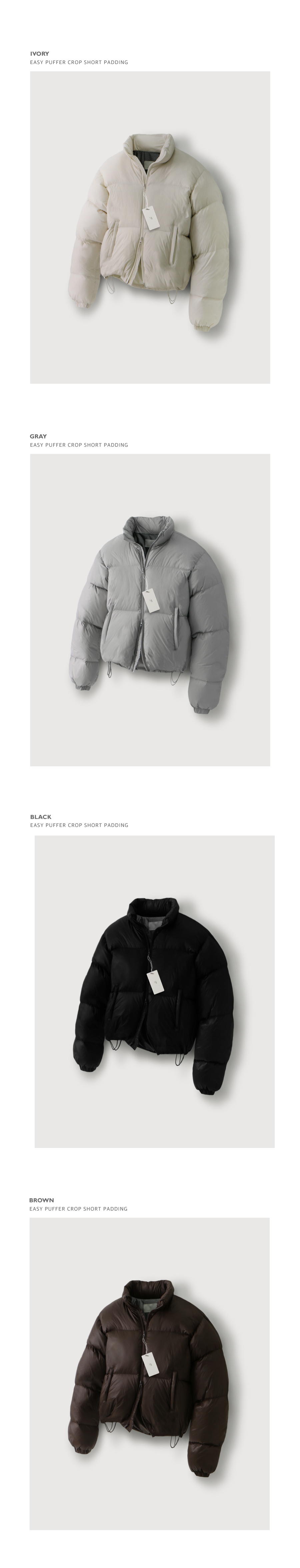 MUSINSA | MOOD INSIDE Easy Puffer Crop Short Padding (Woman