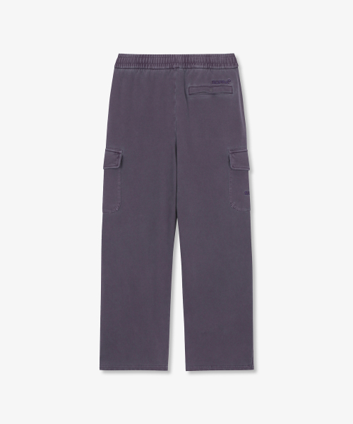 Широкие карго-брюки Garment Dyeing (PURPLE)