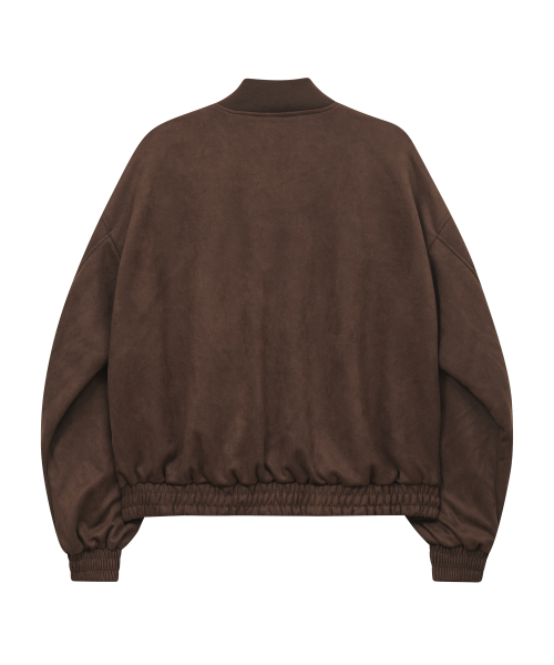 Замшевый двухсторонний бомбер 87-STAN059 Minimal Brown
