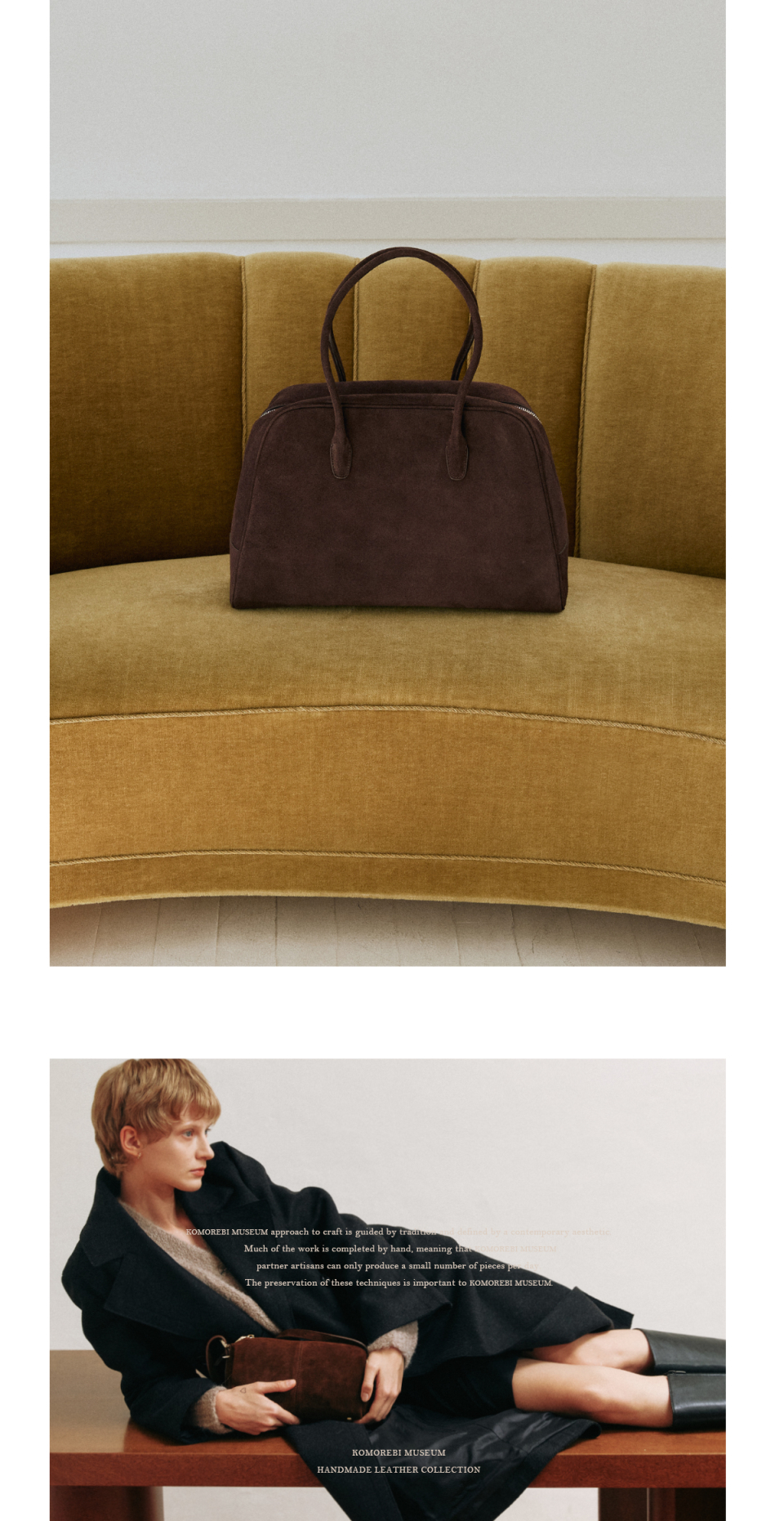 MUSINSA | KOMOREBI MUSEUM B01-L-2 Cow Leather Bowling Bag