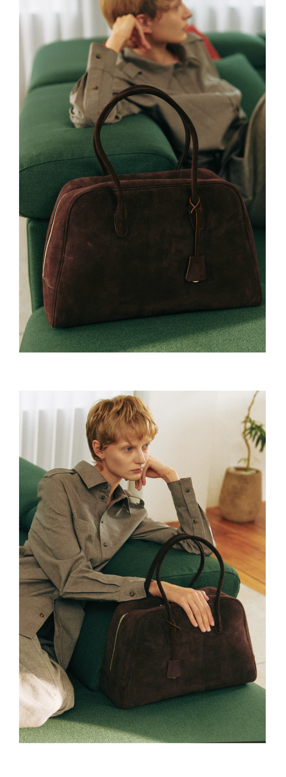 ★komorebi museum★ 25SS Launch_3Colors Cow Leather Handmade MUSINSA | KOMOREBI MUSEUM B01-L-5 Cow Leather Bowling Bag