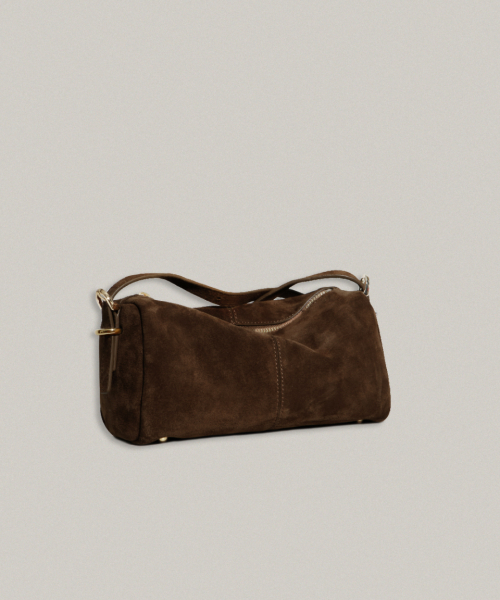 Замшевая сумка Laura Stitch из коровьей кожи B04-5_Mocha