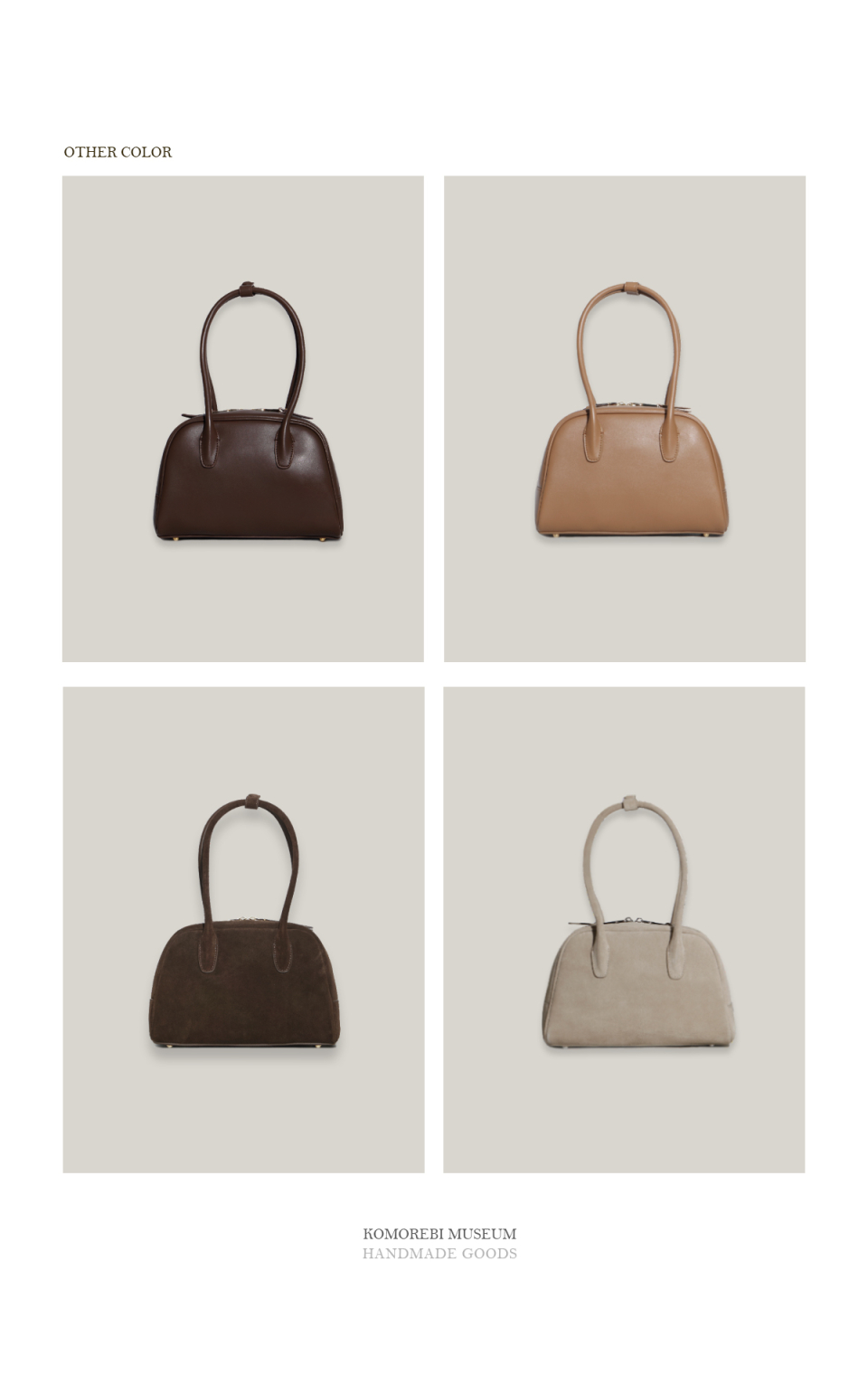 ★komorebi museum★ Komorebi Museum Unisex Handmade Leather MUSINSA | KOMOREBI MUSEUM B01-S-4 Cow Leather Bowling Bag