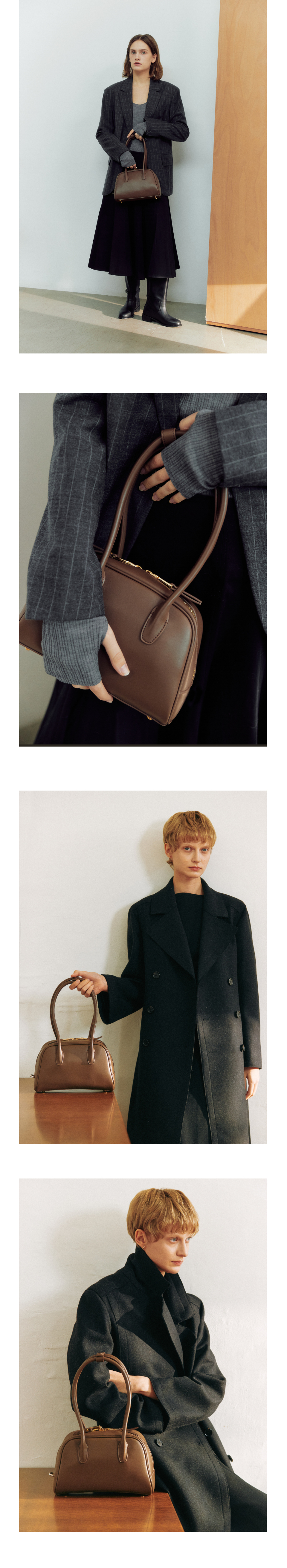 MUSINSA | KOMOREBI MUSEUM B01-S-4 Cow Leather Bowling Bag