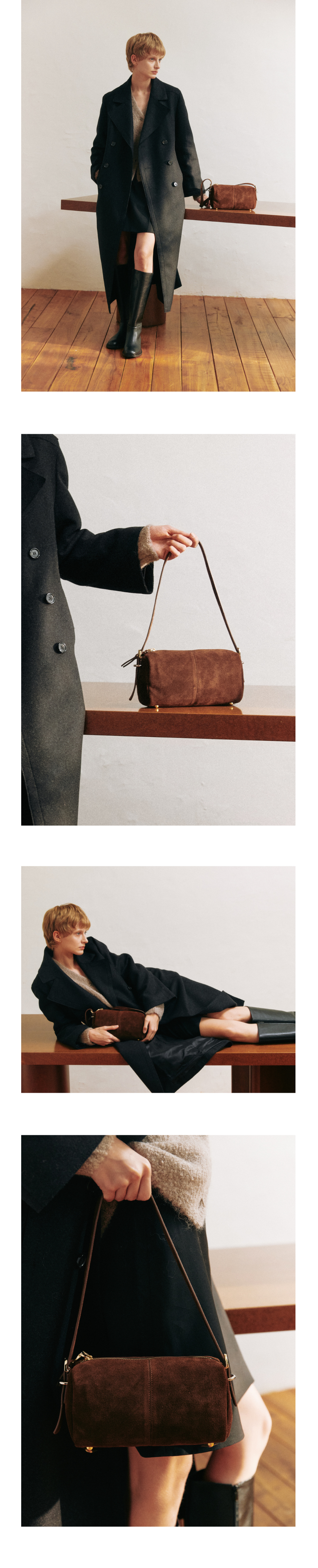 MUSINSA公式 | KOMOREBI MUSEUM B04-1 Cow Leather Laura Stitch