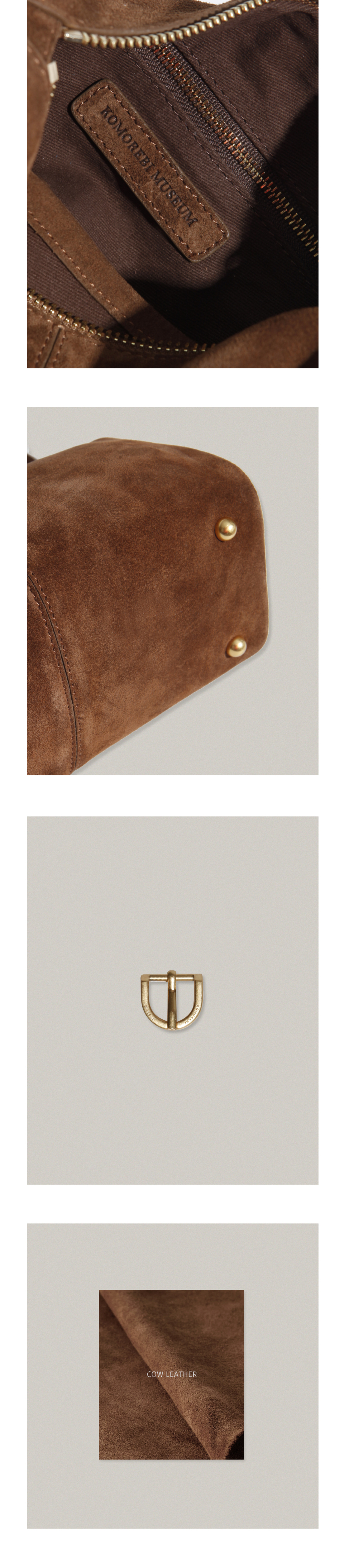 MUSINSA公式 | KOMOREBI MUSEUM B04-5 Cow Leather Laura Stitch