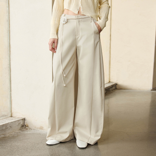 YY_Casual straight wide pants_2 color