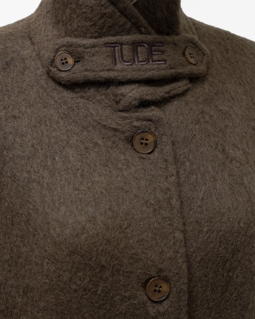Длинное шерстяное пальто Brown