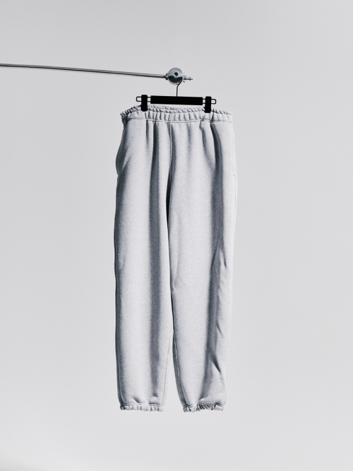 OVERSIZED SWEAT PANTS_MELANGE GREY
