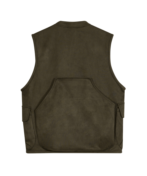 Замшевый жилет с карманом 87-STAN146 Khaki