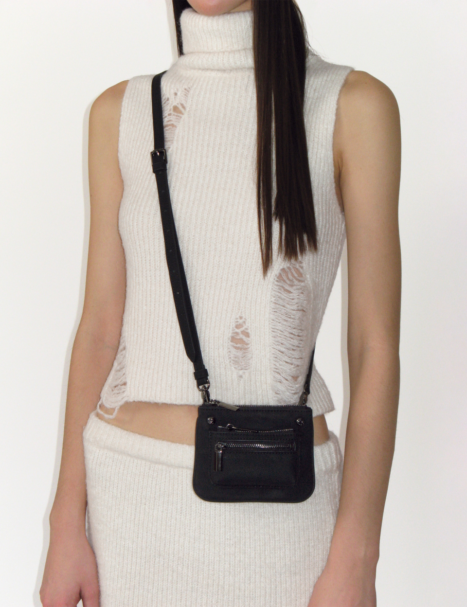 【sunburnproject】韓国人気バッグ Rivet Two-way Mini Bag MUSINSA公式 | SUNBURN PROJECT Rivet Two-way Mini Bag, BLACK