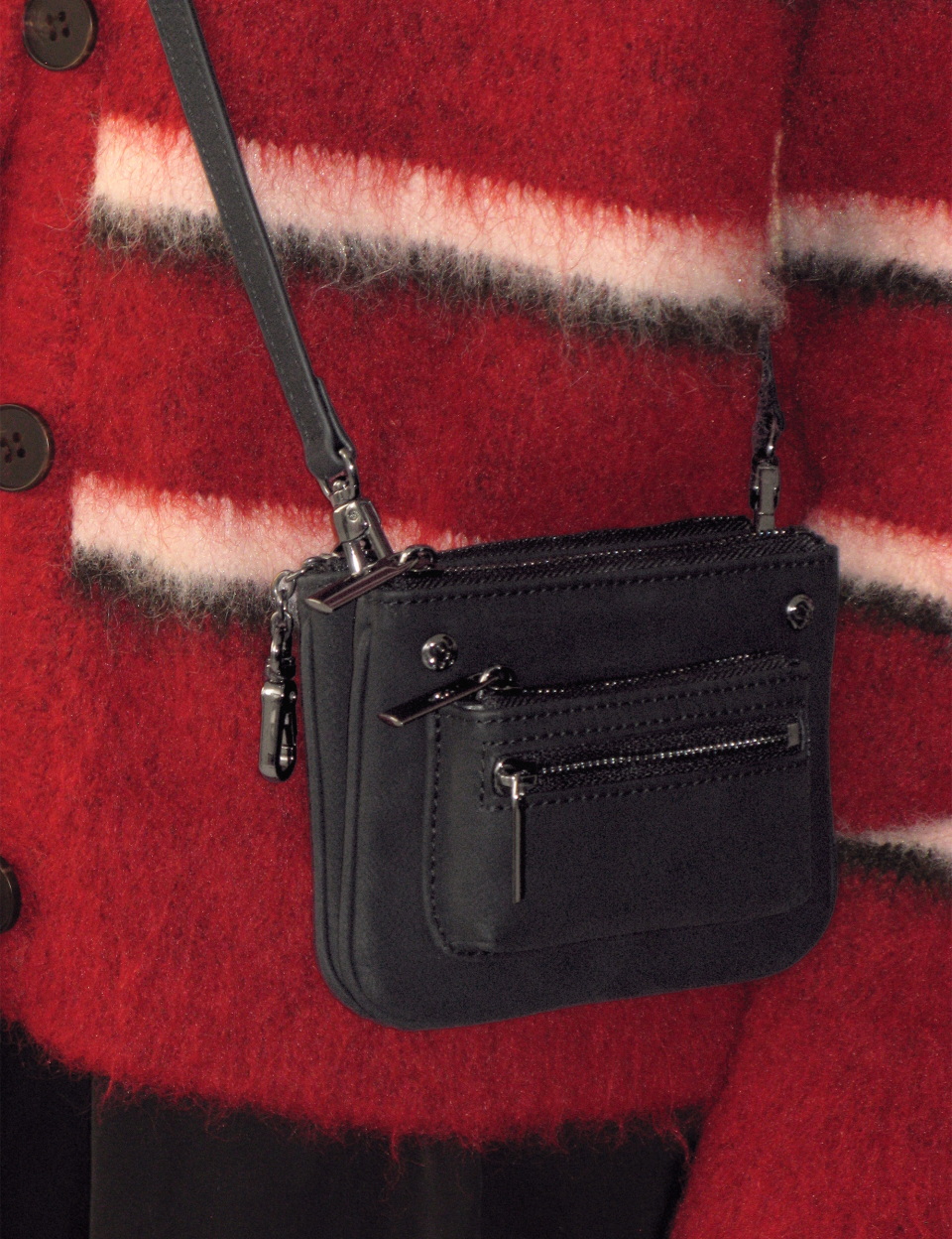 MUSINSA公式 | SUNBURNPROJECT Rivet Two-way Mini Bag, BLACK