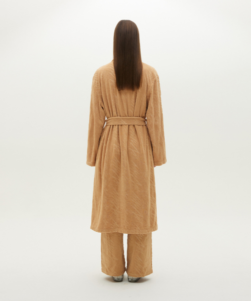 Terry logo pattern bathrobes