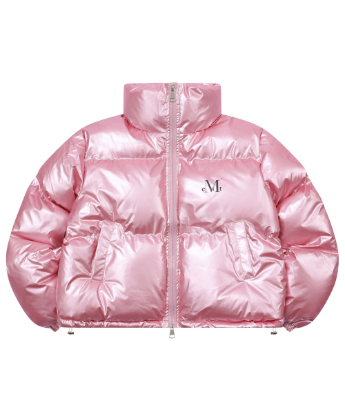 Глянцевый кроп-пуховик Fave с высоким горлом (3 colors)