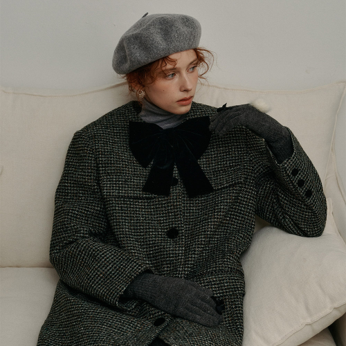 PM_Black bow suit jacket_GREEN