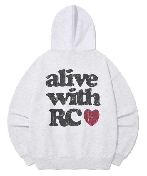 ALIVE HOODIE [MELANGE GRAY]