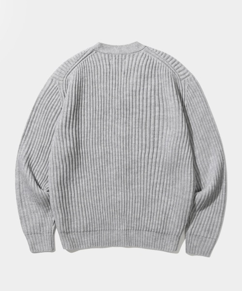 Базовый трикотажный кардиган ASI Essential_Melange